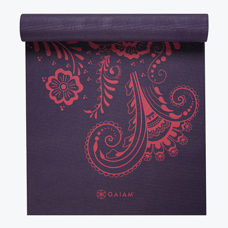 Premium Aubergine Swirl Yoga Mat (6mm)