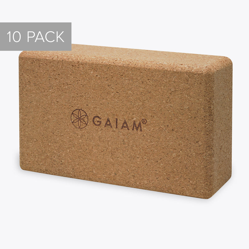 Cork Yoga Brick - Value 10 Pack