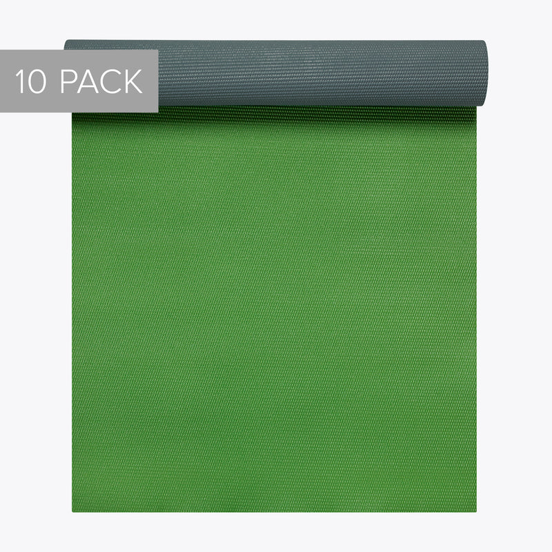 Premium 2-Color Honeydew Yoga Mat (6mm) - Value 10 Pack